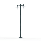 Roger Pradier - Lampadaire Montana N°4 clair Dôme blanc- Vert de gris 008