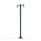 Roger Pradier - Lampadaire Montana N°4 clair Dôme blanc- Vert Anglais 019