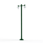 Roger Pradier - Lampadaire Montana N°4 clair Dôme blanc- Vert sapin 067