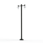 Roger Pradier - Lampadaire Montana N°4 clair Dôme blanc- Gris noir 107