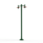 Roger Pradier - Lampadaire Montana N°4 clair Dôme cuivre brut- Vert 019