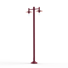 Roger Pradier - Lampadaire Montana N°4 clair Dôme cuivre brut- Rouge vin 066