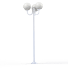 Roger Pradier - Lampadaire Moon N°13 opale Blanc 001