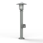 Roger Pradier - Roger Pradier - Borne Newpark N°5 prise type J opale Gris métal 023