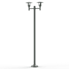 Roger Pradier - Lampadaire Newpark N°6 clair Gris métal 023