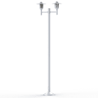 Roger Pradier - Lampadaire Newpark N°6 opale Blanc 001