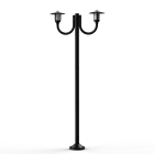 Roger Pradier - Lampadaire Newpark N°7 opale Noir foncé 000