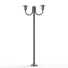 Roger Pradier - Lampadaire Newpark N°7 opale Gris métal 023