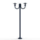 Roger Pradier - Lampadaire Newpark N°7 opale Bleu acier 065