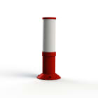 Roger Pradier - Borne OL11 N°3 E27 opale Rouge tomate 110