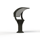 Roger Pradier - Roger Pradier - Borne OL33 N°3 LED 18W 3000K verre trempé Gris noir 107