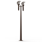 Roger Pradier - Lampadaire OL33 N°6 LED 28W 3000K verre trempé Rouille 046