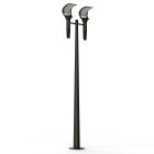 Roger Pradier - Lampadaire OL33 N°6 LED 28W 3000K verre trempé Gris noir 107
