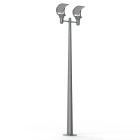Roger Pradier - Lampadaire OL33 N°7 LED 18W 3000K verre trempé Gris soie 105