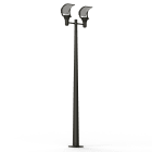 Roger Pradier - Lampadaire OL33 N°7 LED 18W 3000K verre trempé Gris noir 107