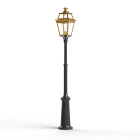 Roger Pradier - Lampadaire Place des Vosges 3 N°6 Laiton vernis teinté 070
