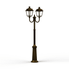 Roger Pradier - Lampadaire Place des Vosges 1 évolution N°13 Patiné doré 009