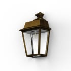 Roger Pradier - Roger Pradier - Applique Place des Vosges 1 évolution N°2 Patiné doré 009