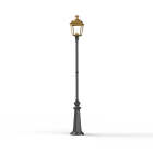 Roger Pradier - Lampadaire Place des Vosges 1 Tradition N°12 Laiton vernis teinté 070