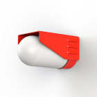 Roger Pradier - Applique RP195 T2 N°3 depoli Rouge signalisation 056