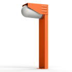 Roger Pradier - Roger Pradier - Borne RP195 T2 N°4 Classe 3 Verre dépoli Orangé pur 014