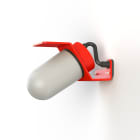 Roger Pradier - Roger Pradier - Applique Sherlock T1 N°1 Classe 3 Verre dépoli Rouge 056