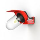 Roger Pradier - Roger Pradier - Applique Sherlock T2 N°3 Classe 3 Diffuseur clair Rouge 056