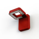 Roger Pradier - Applique Square N°1 LED 2700°k Rouge tomate 110