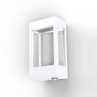 Roger Pradier - Applique Tétra N°1 E27 detection Blanc pur 101