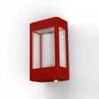 Roger Pradier - Applique Tétra N°1 E27 detection Rouge tomate 110