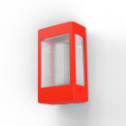 Roger Pradier - Roger Pradier - Applique Tétra N°1 E27 Classe 3 Rouge 056