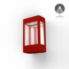 Roger Pradier - Applique Tétra N°1 LED 12w 2700°k Rouge tomate 110