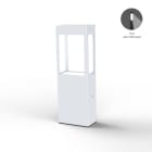 Roger Pradier - Roger Pradier - Borne Tétra N°2 LED 12w asymetrique 12w 2700°k Blanc 001