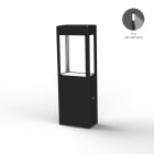 Roger Pradier - Borne Tétra N°2 LED 12w asymetrique 12w 2700°k Gris anthracite 006