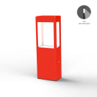 Roger Pradier - Borne Tétra N°2 LED 12w asymetrique 12w 2700°k Rouge signalisation 056