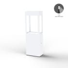 Roger Pradier - Borne Tétra N°2 LED 12w asymetrique 12w 2700°k Blanc pur 101