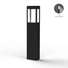 Roger Pradier - Borne Tétra N°3 LED 12w asymetrique 12w 2700°k Gris anthracite 006