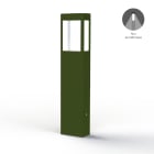 Roger Pradier - Borne Tétra N°3 LED 12w 2700°k Vert fougère 109