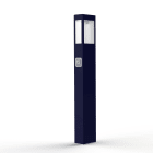 Roger Pradier - Borne Tétra N°4 prise green up E27 bleu acier 065