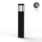 Roger Pradier - Borne Tétra N°4LED 12w asymetrique 12w 2700°k Noir foncé 000