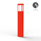 Roger Pradier - Borne Tétra N°4 LED 12w asymetrique 12w 2700°k Rouge signalisation 056