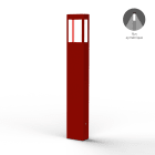 Roger Pradier - Borne Tétra N°4 LED 12w 2700°k Rouge tomate 110