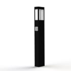 Roger Pradier - Borne Tétra N°4 prise green up LED warm noir foncé 000