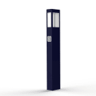 Roger Pradier - Borne Tétra N°4 prise green up LED warm bleu acier 065