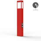 Roger Pradier - Borne Tétra N°4 prises Rouge signalisation 056