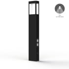 Roger Pradier - Roger Pradier - Borne Tétra N°4 prises type F LED 12w 2700°k Noir foncé 000