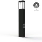 Roger Pradier - Roger Pradier - Borne Tétra N°4 prises LED 12w 2700°k Gris anthracite 006
