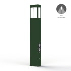 Roger Pradier - Roger Pradier - Borne Tétra N°4 prises type F LED 12w 2700°k Vert fougère 109