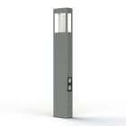 Roger Pradier - Borne Tétra N°4 prises type F E27 Gris métal 023