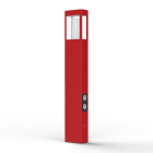 Roger Pradier - Roger Pradier - Borne Tétra N°4 prises E27 Rouge tomate 110